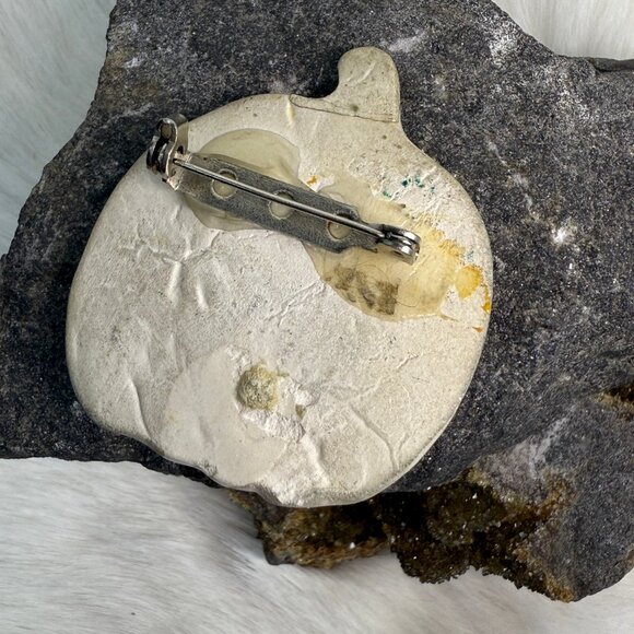 Ceramic Pumpkin Brooch Halloween Cookie Cute - Picture 4 of 5